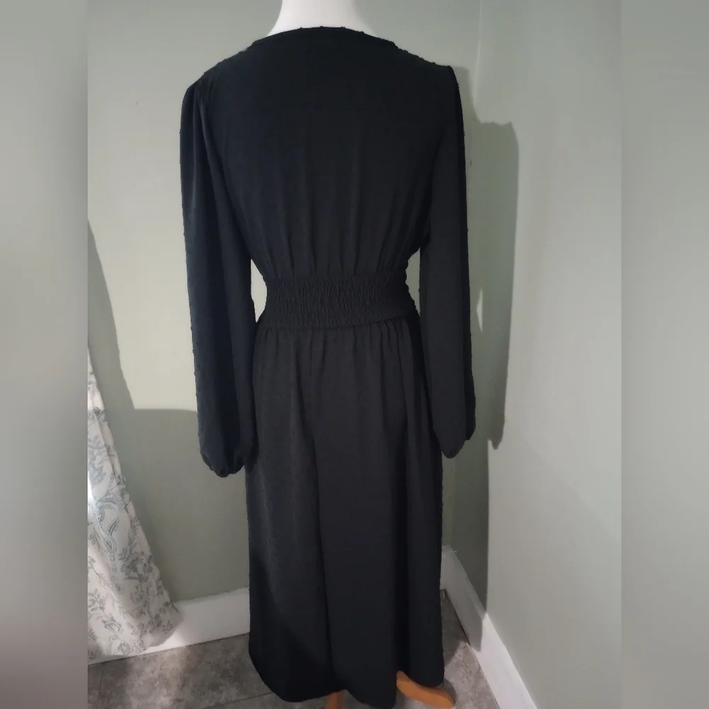NWT Elegant Black Maxi Dress S Small - Picture 8 of 9